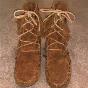Minnetonka moccasin high tops
